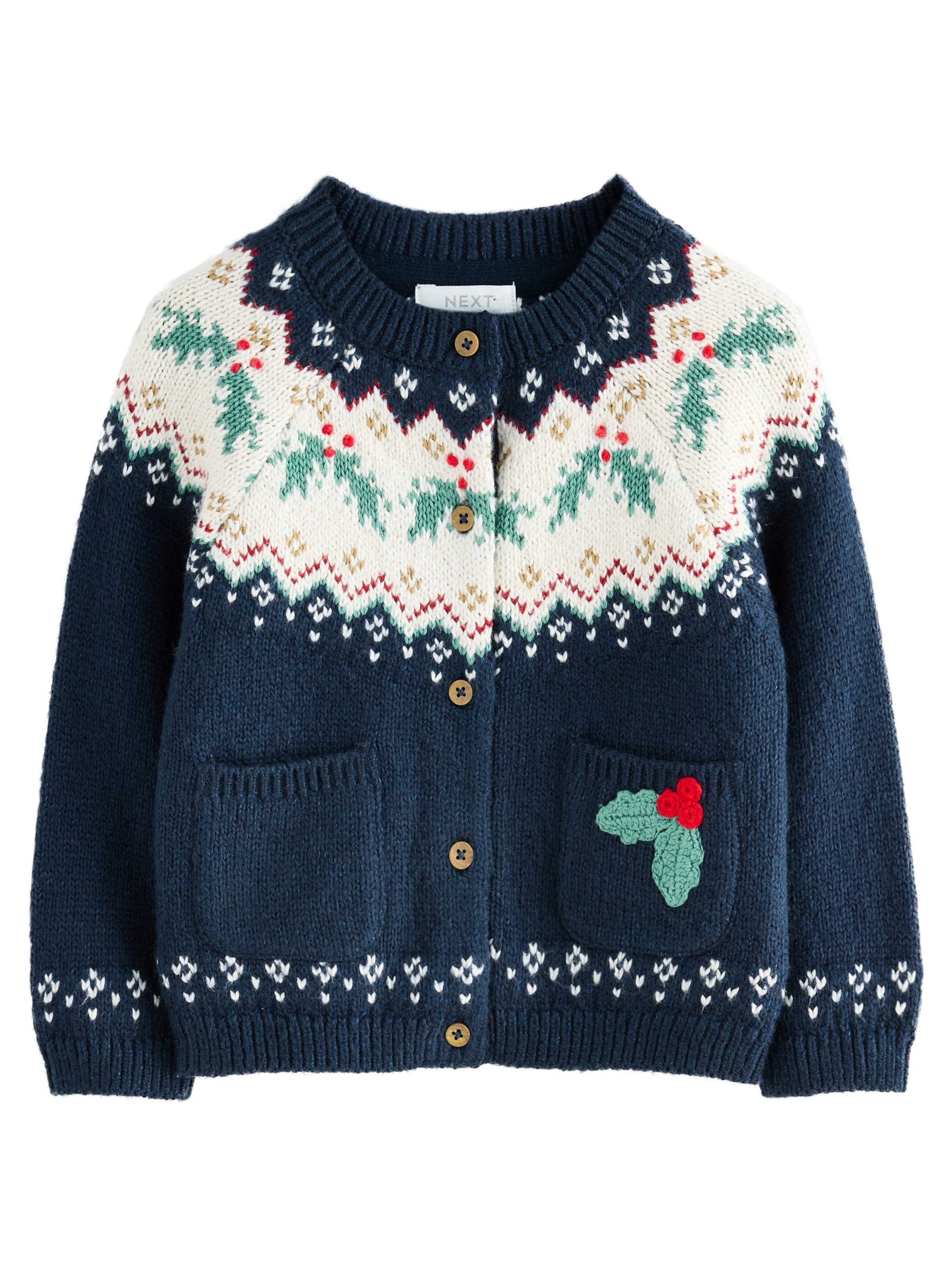 Next Cardigan i blå: forside