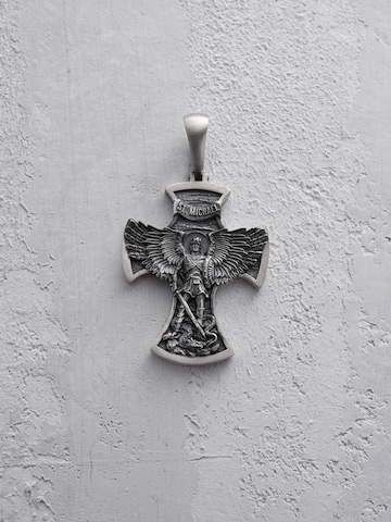 REYTEL Anhänger 'ST. ARCHANGEL MICHAEL'‌‌‌‌‌‌‌‌ in Silber: Vorderseite