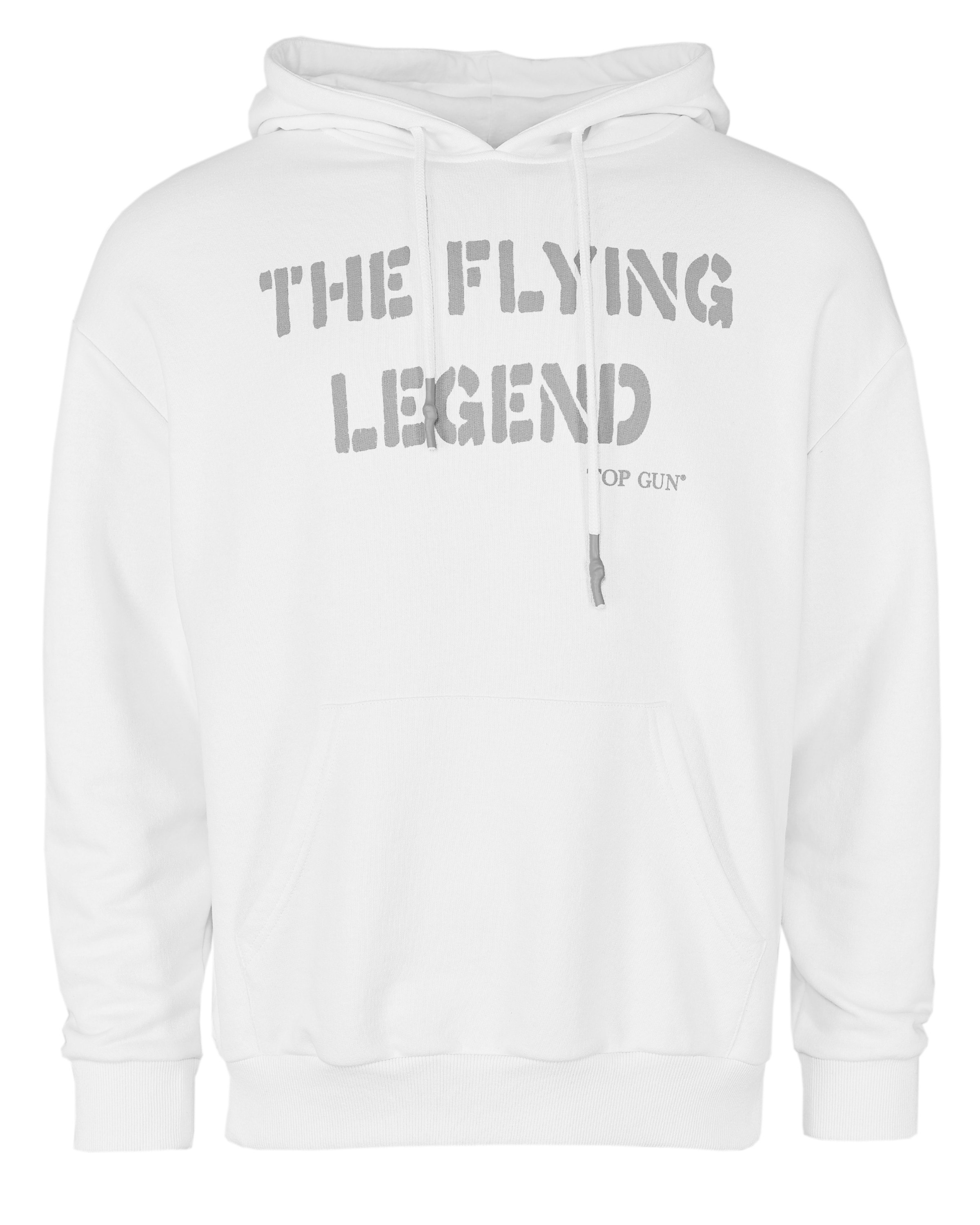 TOP GUN Sweatshirt in Weiß: Vorderseite