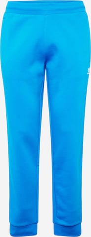 ADIDAS ORIGINALS Zwężany krój Spodnie 'Trefoil Essentials' w kolorze niebieski: przód