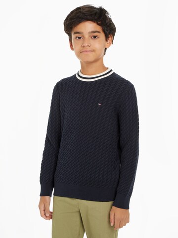 Pull-over TOMMY HILFIGER en bleu : devant