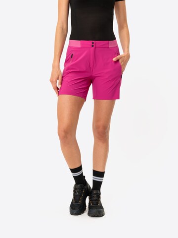 VAUDE Skinny Outdoor trousers 'Scopi II' in Pink: front