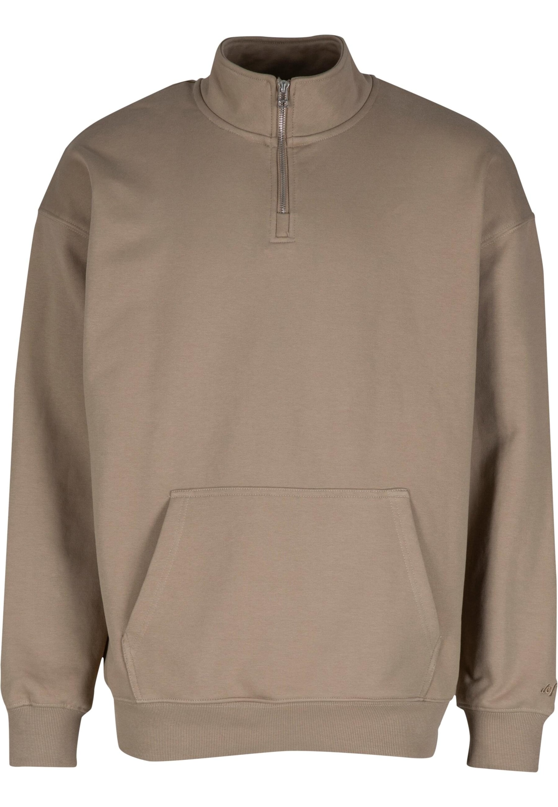 Sweat-shirt DEF en beige : devant