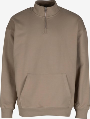 Sweat-shirt DEF en beige : devant