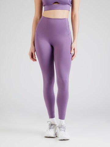 Skinny Pantalon de sport 4F en violet : devant