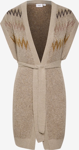 Cardigan 'PalmaSZ' SAINT TROPEZ en beige : devant