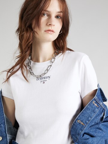 Tommy Jeans T-Shirt 'ESSENTIAL' in Weiß