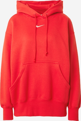 Nike Sportswear Mikina 'Phoenix Fleece' – červená: přední strana