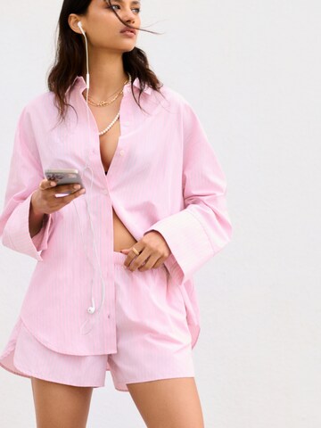 Regular Pantalon Pull&Bear en rose