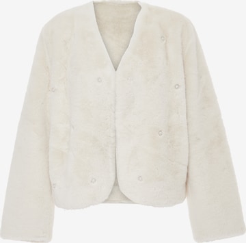 caneva Knit Cardigan in White: front
