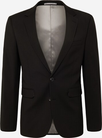 Coupe slim Veste de costume BURTON MENSWEAR LONDON en noir : devant