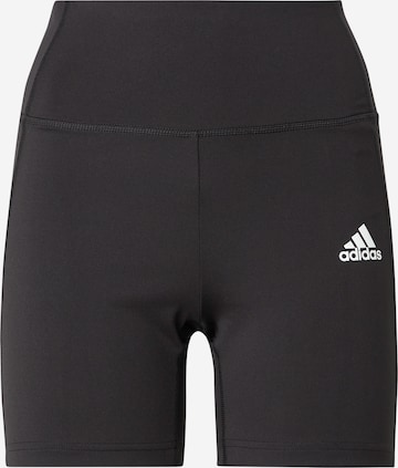 ADIDAS PERFORMANCE Workout Pants 'Designed to Move' in Black: front
