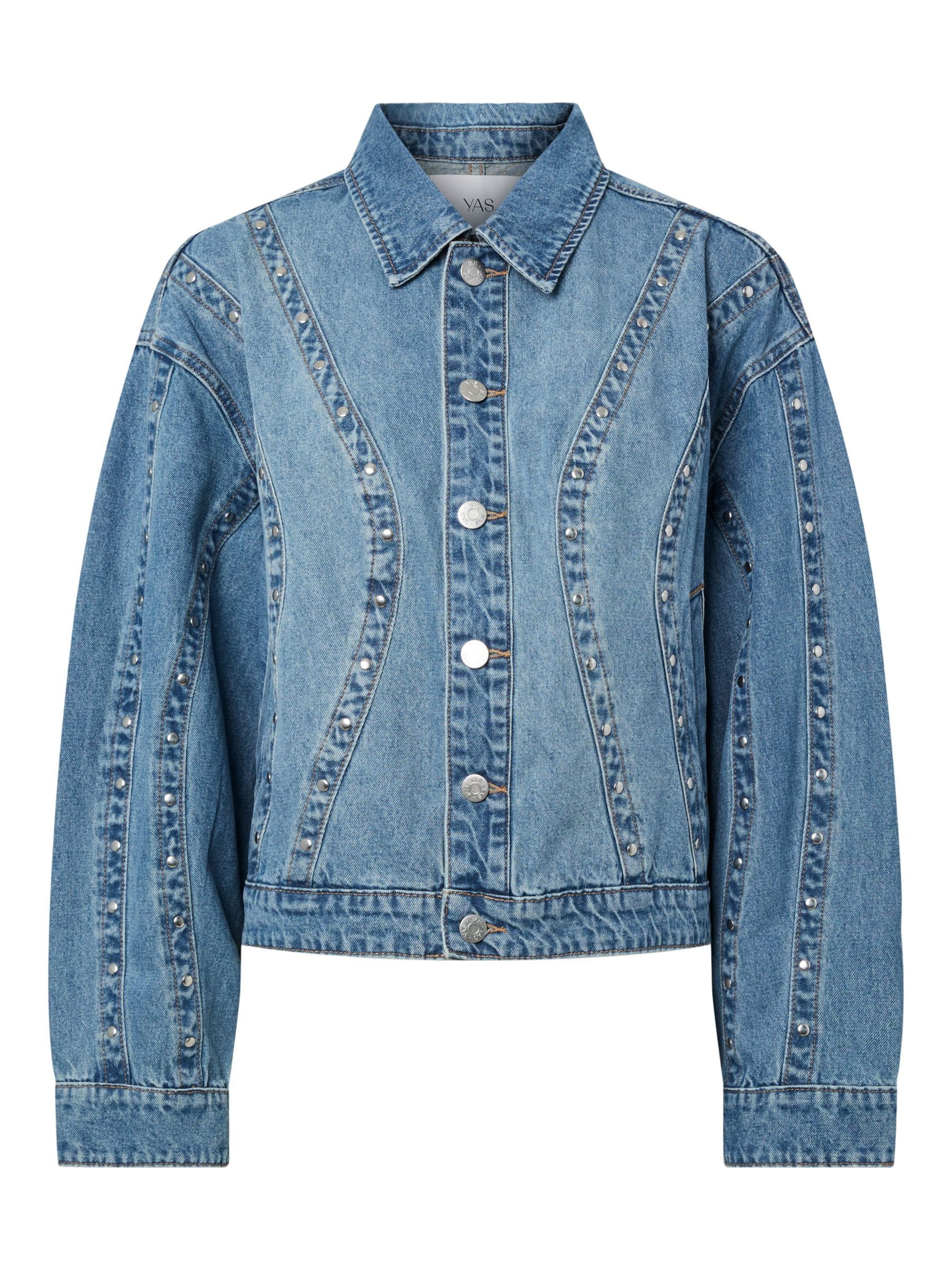 YAS Chaqueta de entretiempo en M en azul, Vista del producto