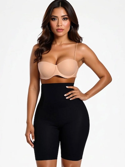 Shapetape Shaping Pants 'Corrigerende High Waist Short' in M-L in Black, Item view