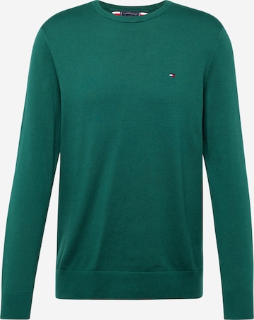 Pull-over 'ESSENTIAL' TOMMY HILFIGER en vert : devant