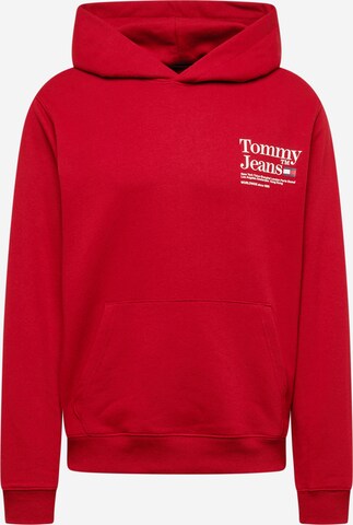 Tommy Jeans Sweatshirt in Rood: voorkant