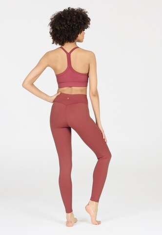 Athlecia Skinny Sportbroek 'Luxe' in Rood