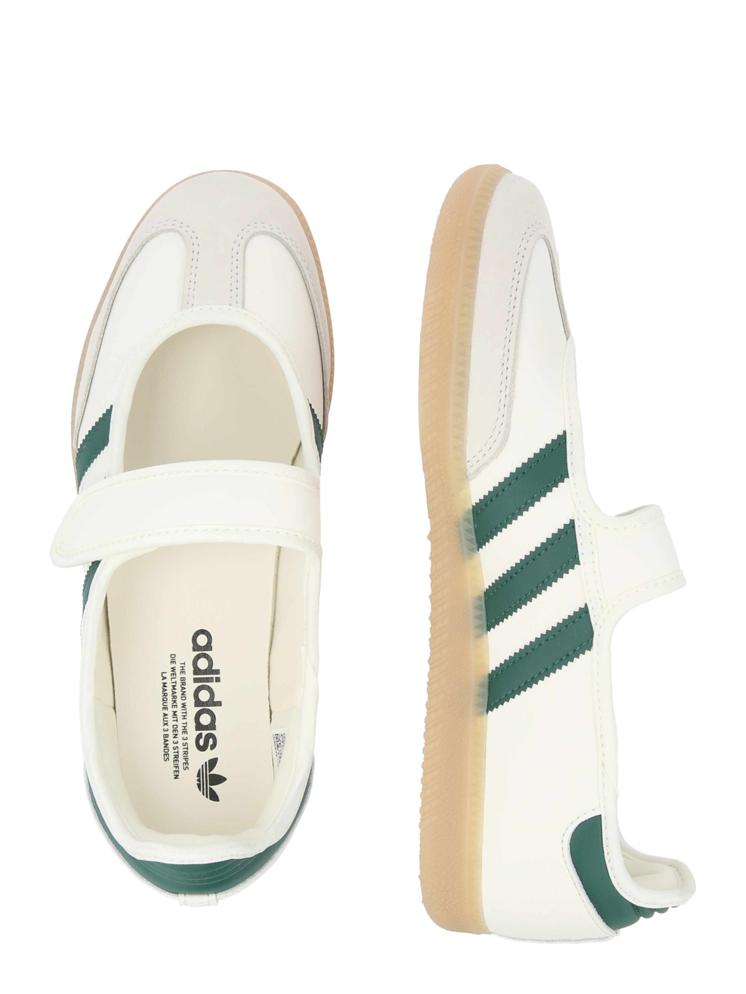 ADIDAS ORIGINALS Rihmaga baleriina 'Samba', värv valge