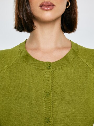 BIG STAR Knit cardigan 'SUZANA' in Green