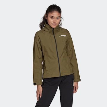 ADIDAS TERREX Outdoorjacke 'Multi Primegreen' in Grün: predná strana