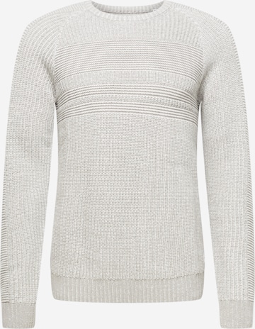 JACK & JONES Sweater 'POWER' in Grey: front