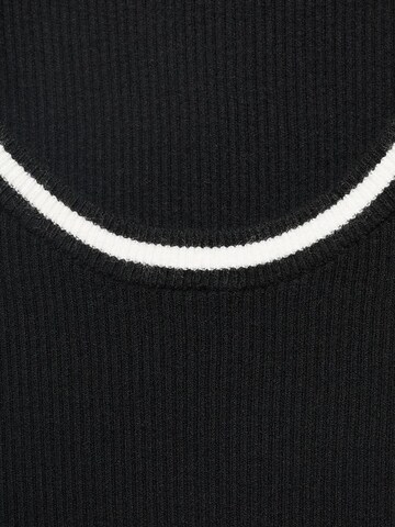 MANGO Knitted top 'SHADOWIN' in Black