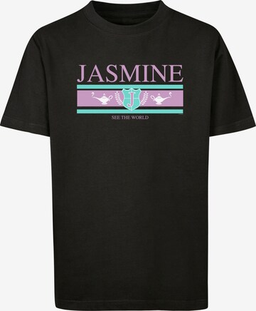 T-Shirt 'Disney Jasmine See The World' F4NT4STIC en noir : devant