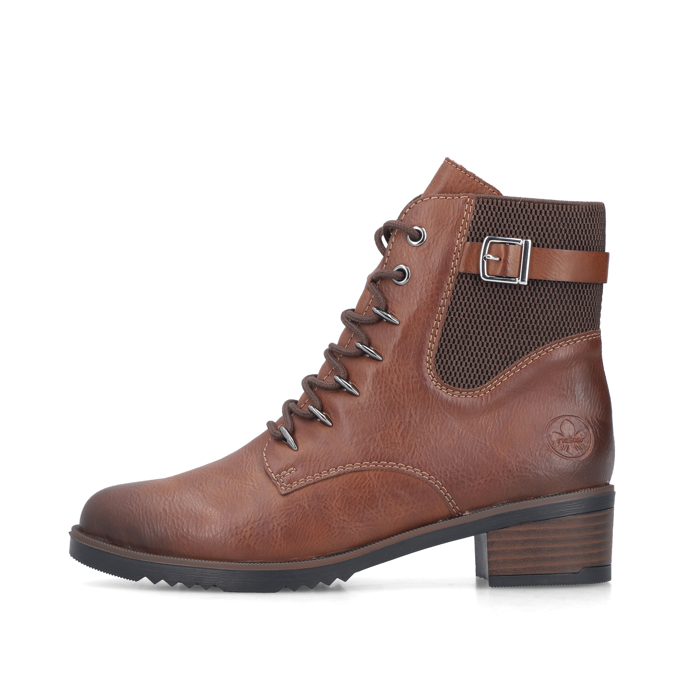 Bottines à lacets Rieker en marron