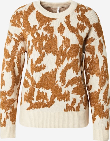 ONLY Sweater 'ONLGIGI' in Beige: front