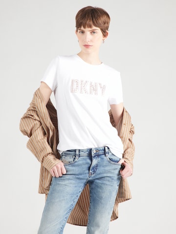 DKNY T-shirt i vit: framsida