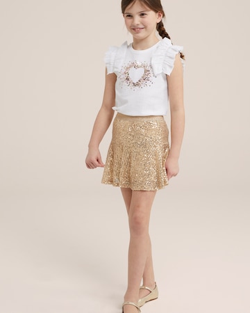 WE Fashion - Falda en oro