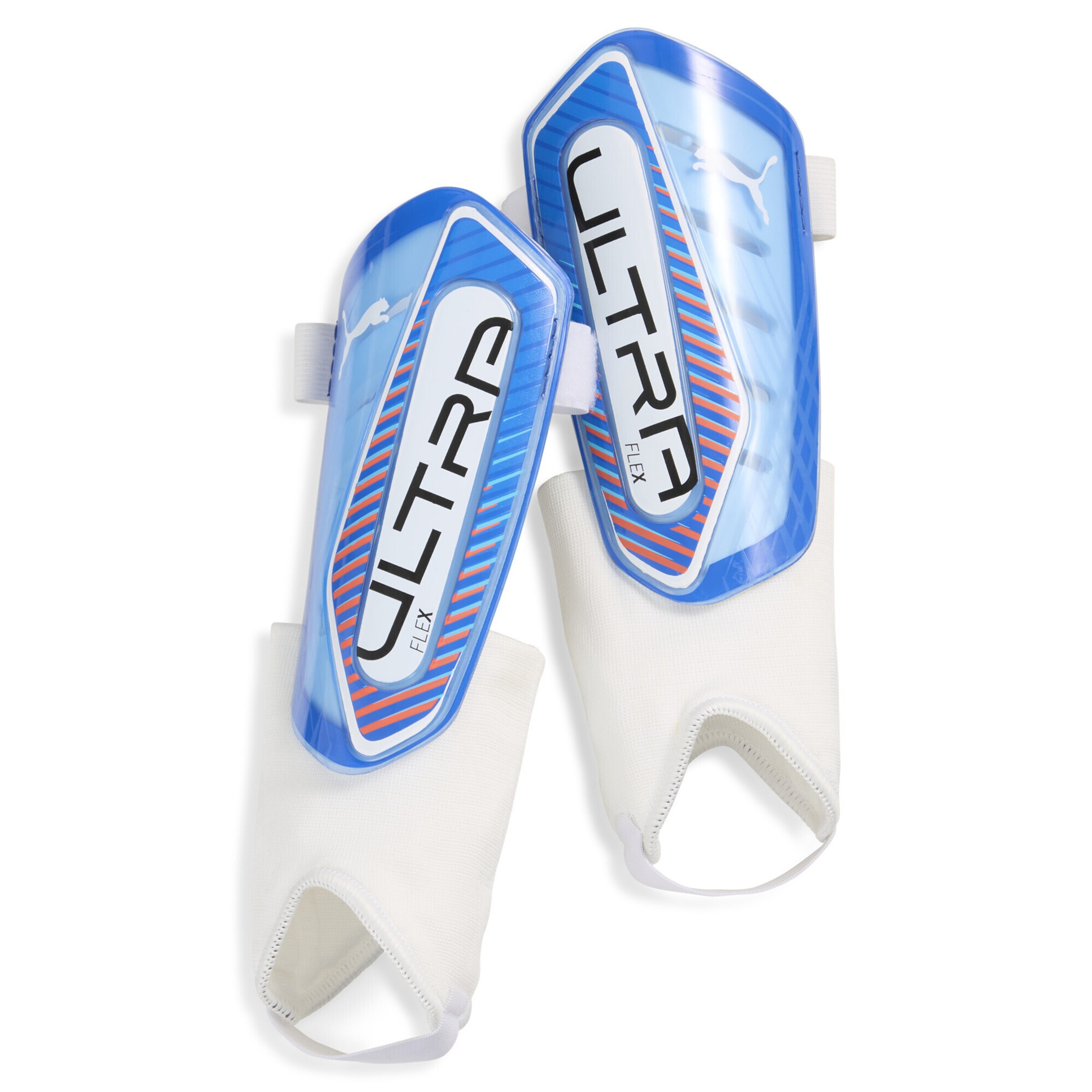 PUMA Schienbeinschoner 'Ultra Flex' in blau / orange / schwarz / weiß, Produktansicht