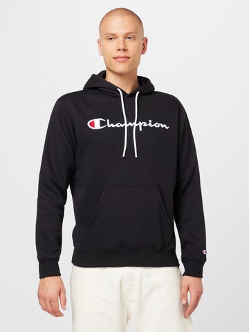 Champion Authentic Athletic Apparel Суичър 'Classic' в черно: отпред