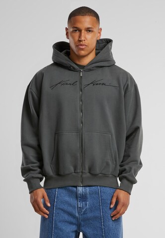 Karl Kani Sweatjacke in Schwarz: Vorderseite