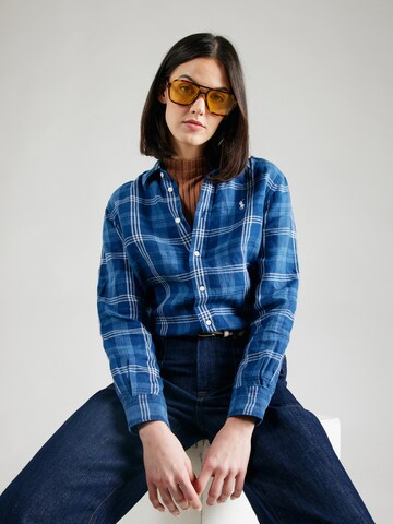 Polo Ralph Lauren Blouse 'CLASSIC' in Blue: front