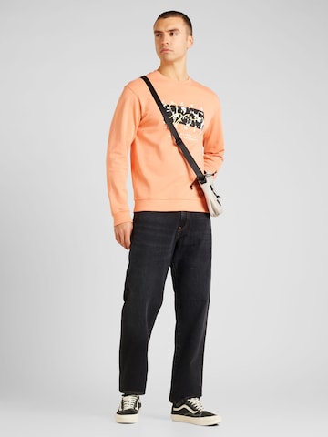 JACK & JONES Sweatshirt 'ARUBA' in Orange