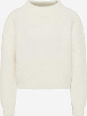 Pull-over IZIA en blanc : devant