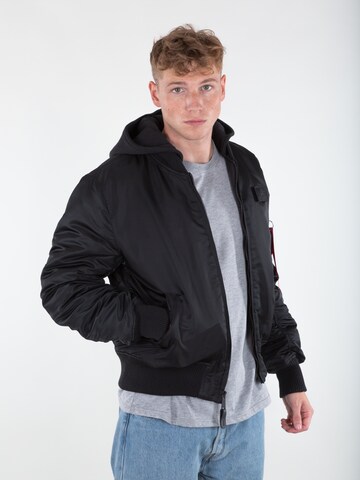 ALPHA INDUSTRIES Between-Season Jacket 'MA-1 ZH' in Black