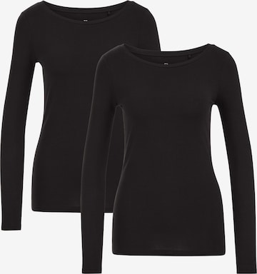 WE Fashion Paita värissä musta: etupuoli