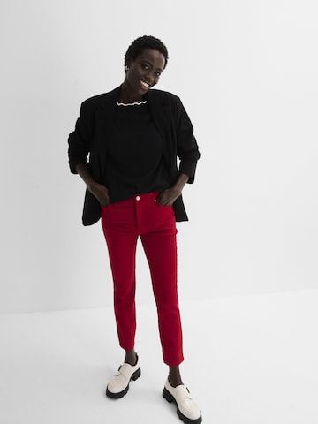 bonprix Slimfit Hose in Rot