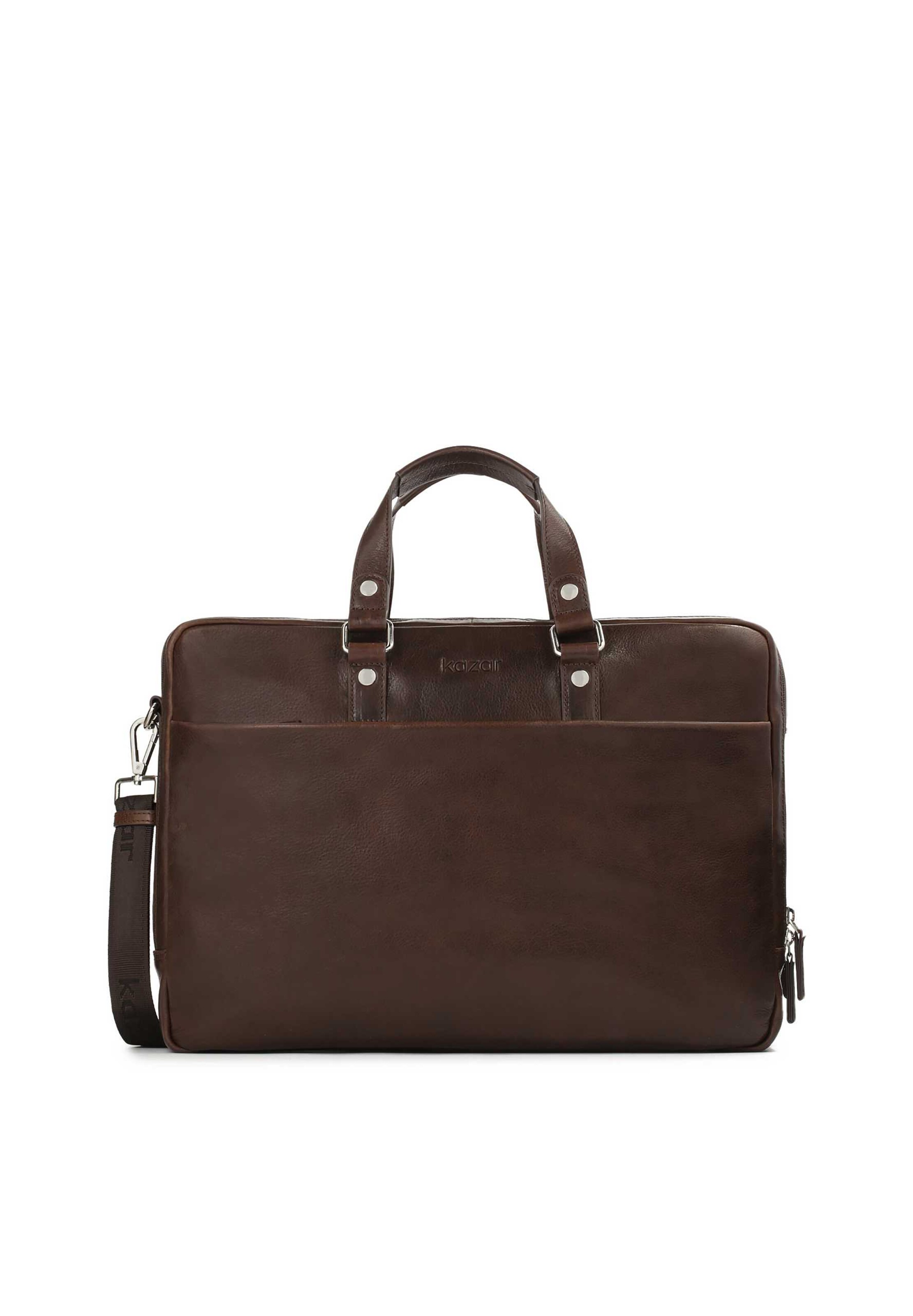 Kazar Aktentasche in dunkelbraun, Produktansicht