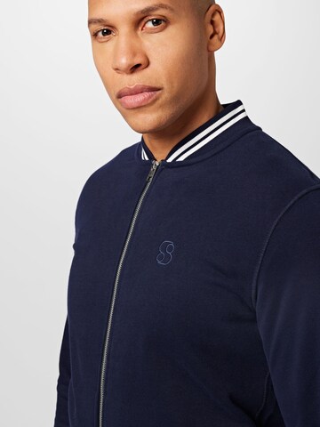 s.Oliver Zip-Up Hoodie in Blue