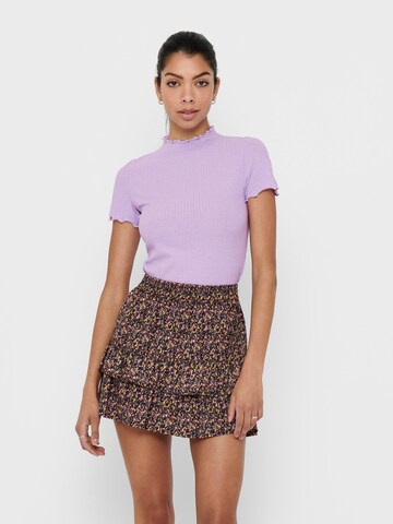 ONLY - Camisa 'Emma' em roxo: frente