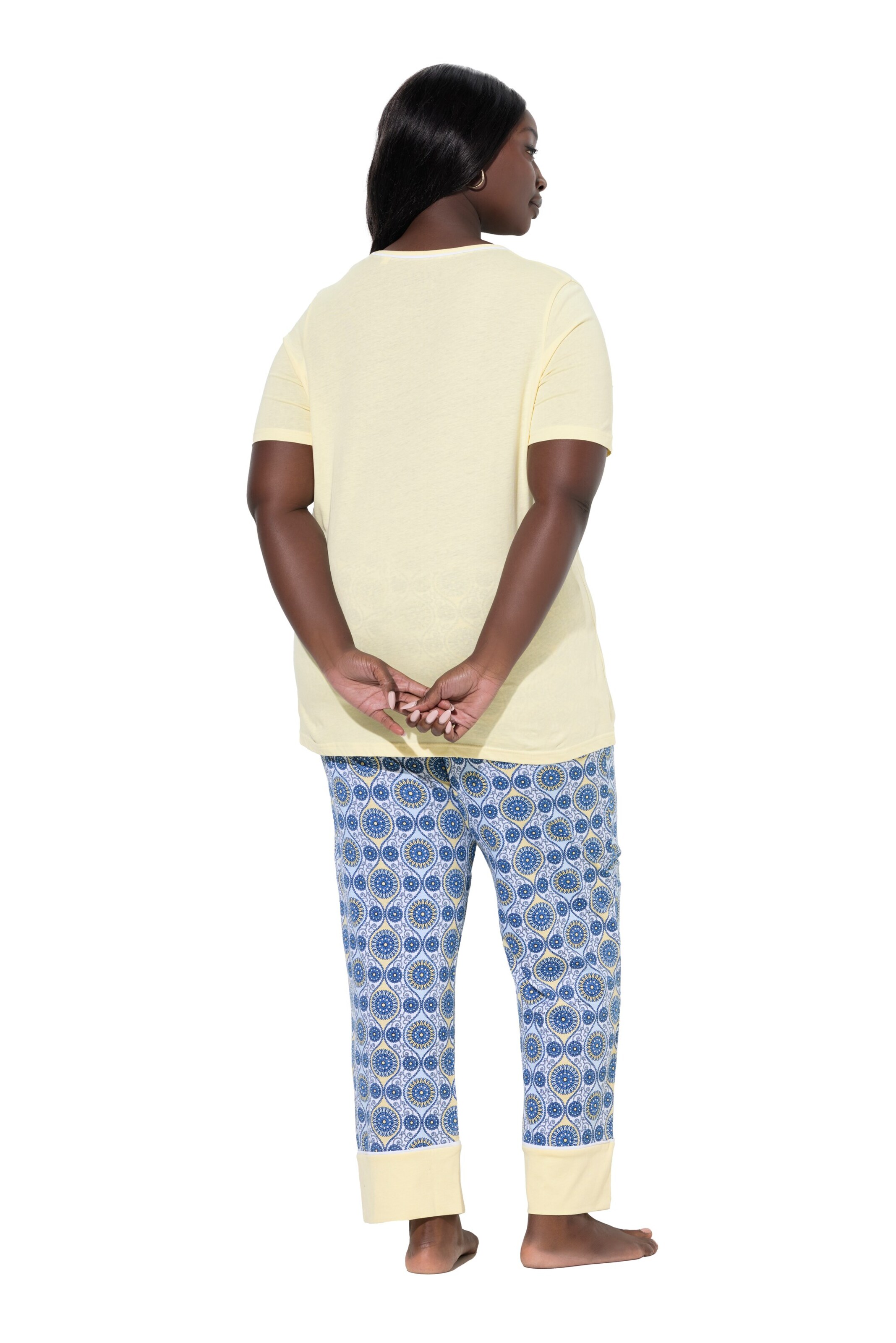 Ulla Popken Pyjama in Blau