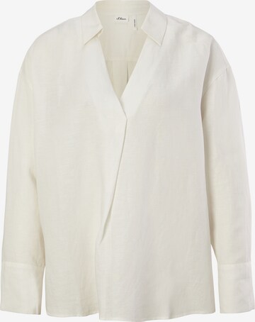 Camicia da donna di s.Oliver BLACK LABEL in bianco