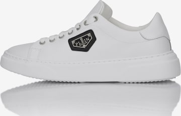 Philipp Plein Platform trainers 'Iconic Plein' in White: front