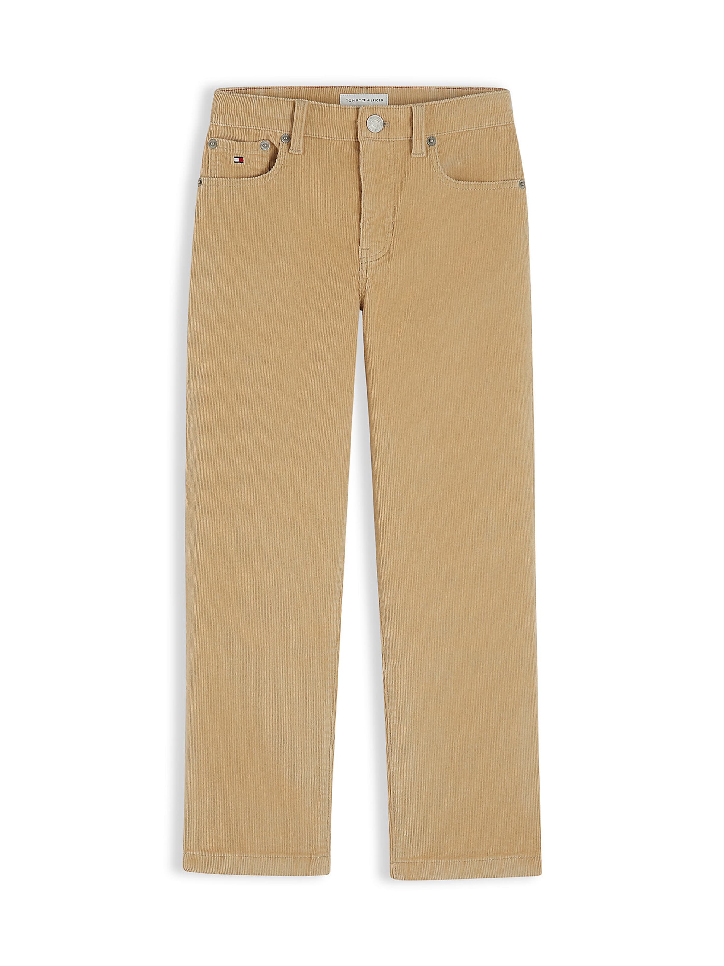 Pantalon TOMMY HILFIGER en beige : devant