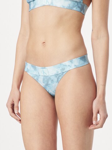 Calvin Klein Swimwear - Cueca biquíni em azul: frente