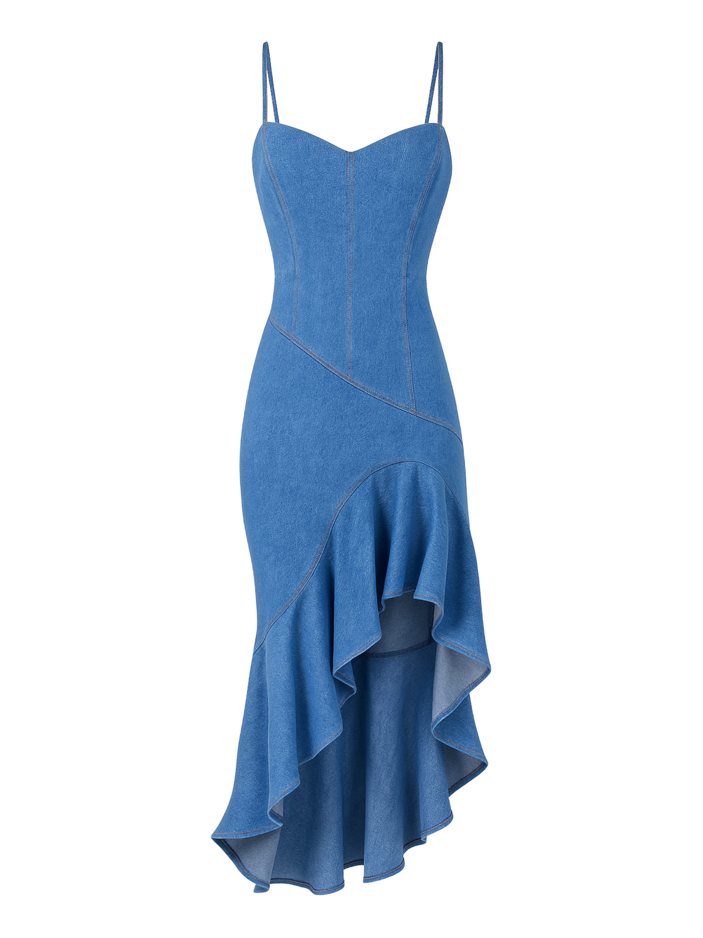 GODDIVA Dress in Blue: front