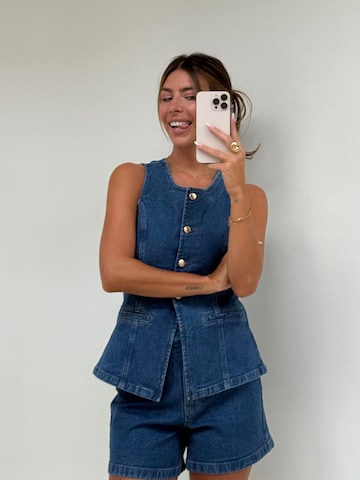 noar studios - Colete de fato em azul